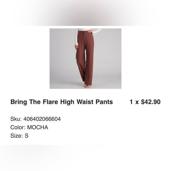 NWT Windsor Mocha Pants - Picture 2 of 4